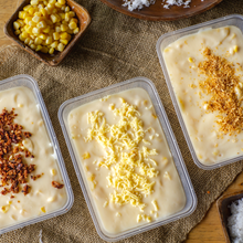 Load image into Gallery viewer, Maja Blanca is a popular Filipino dessert that is known for its creamy and coconut-flavored goodness. It is a type of rice cake or pudding made from coconut milk, cornstarch, and sugar.
